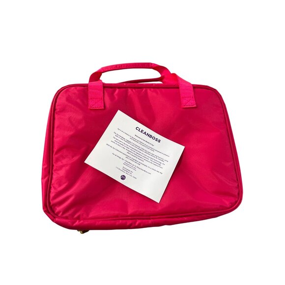 Joy Eco Luxe World Traveler Light and Chic Toiletry Case Hot Pink Organizer NEW - Picture 2 of 8